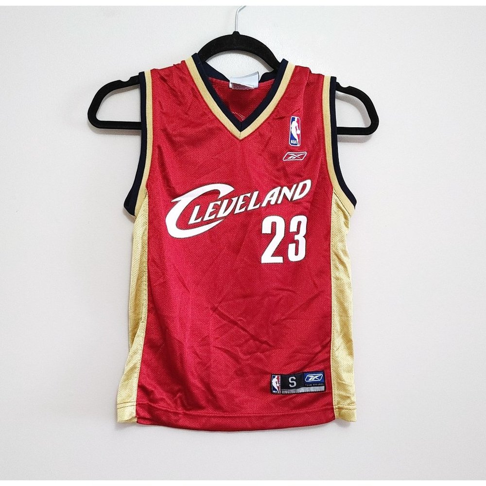 Cleveland Cavaliers LeBron James 23 NBA Jersey Boys Small 8 Team Apparel Reebok